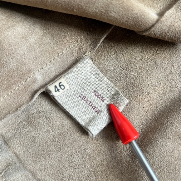 Miu Miu 1994 / 1995 Miu Min 100% Suede Leather Vest Top Sleeveless - Picture 4 of 12